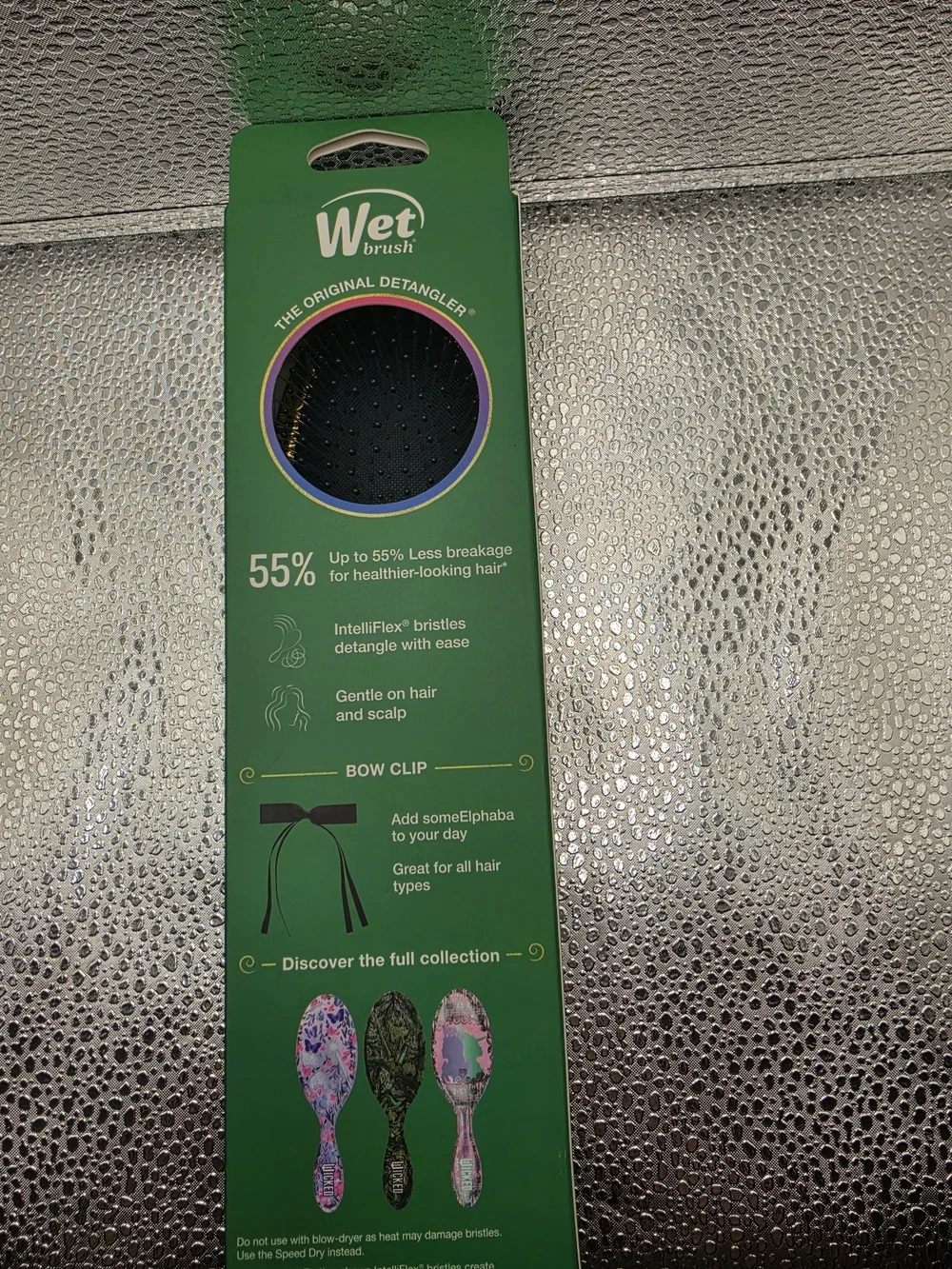 Wet Brush Wicked Green & Gold Detangling Hair Brush